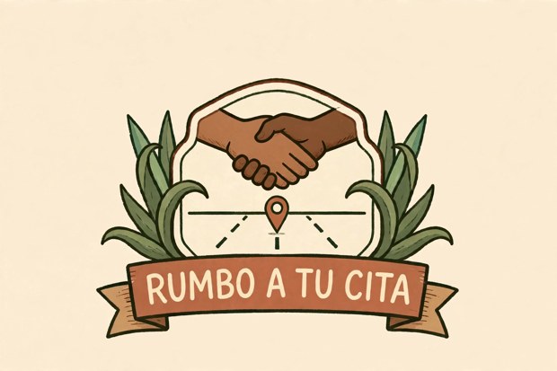 Logo de Rumbo a Tu Cita: dos manos estrechándose
